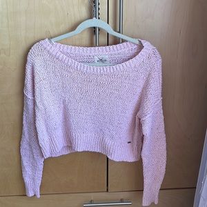 Pink knit sweater